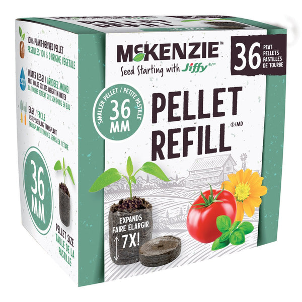 McKenzie Seeds with Jiffy Peat Pellet Refill 36 Pack (36MM) - Indoor Farmer