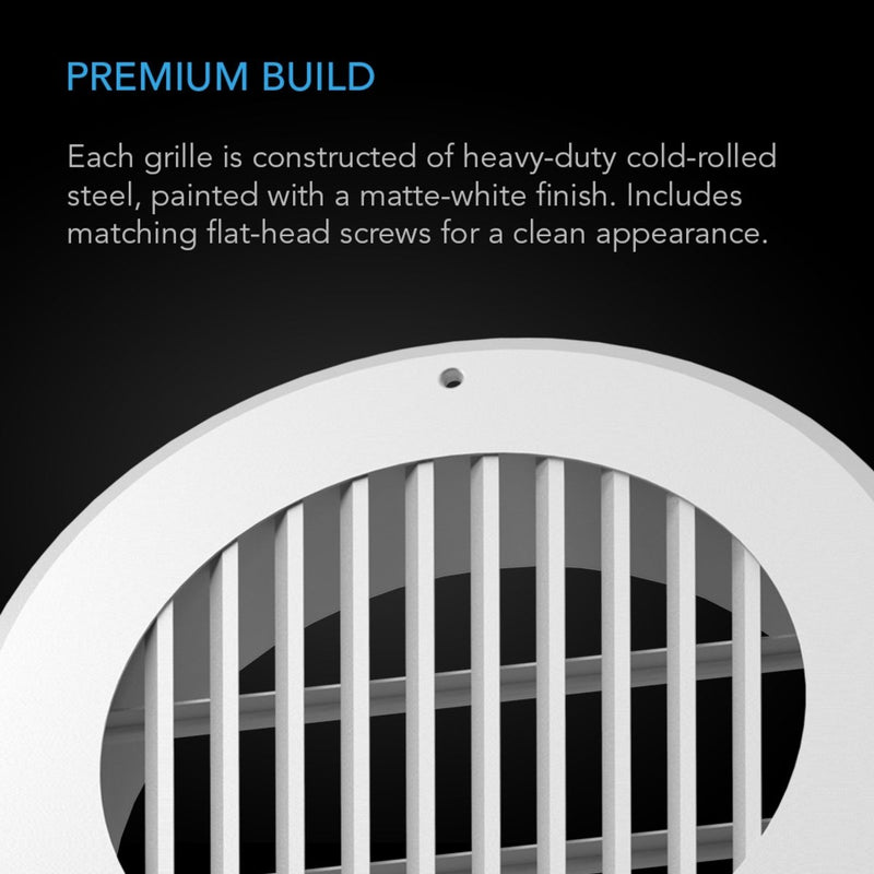 AC Infinity Wall-Mount Duct Grille Vent - Indoor Farmer