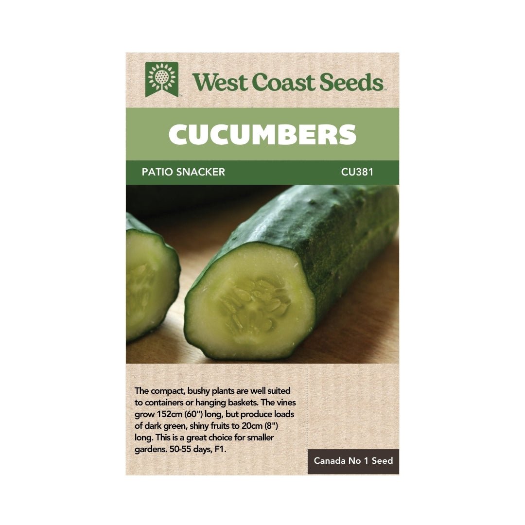 Cucumber Patio Snacker Cucumber Seeds Indoor Farmer