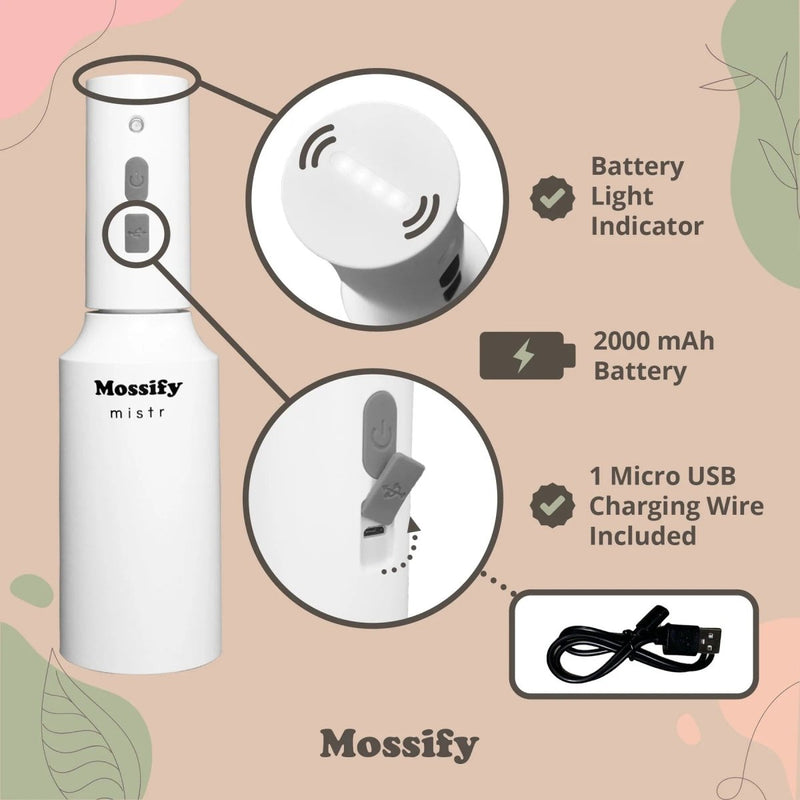 Mossify Mistr - Rechargeable Water Mister for Plants - Indoor Farmer