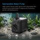 AC Infinity Submersible Water Pump 220 GPH (833 L/H, 18W) - Indoor Farmer
