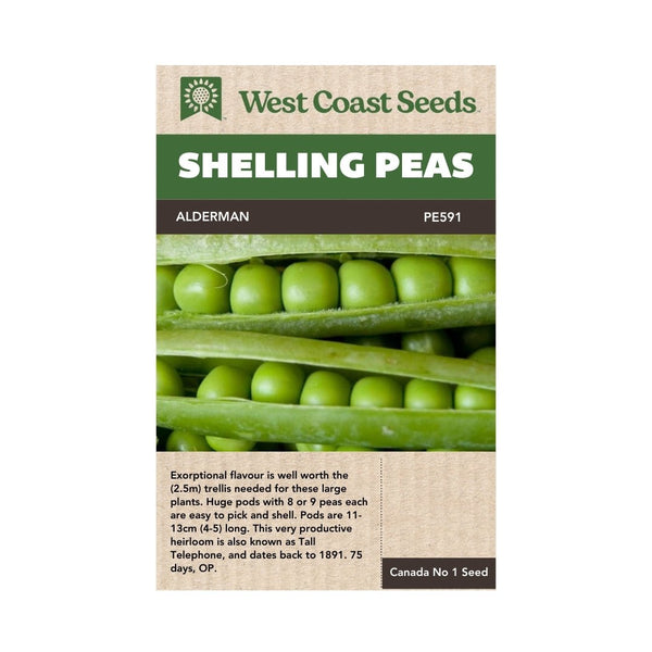 Alderman Shelling Pea Seeds 25g (Approx. 100 seeds) - Indoor Farmer