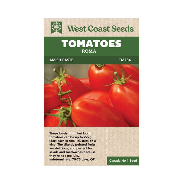 Amish Paste Roma Tomato Seeds 0.1g (Approx. 39 seeds) - Indoor Farmer