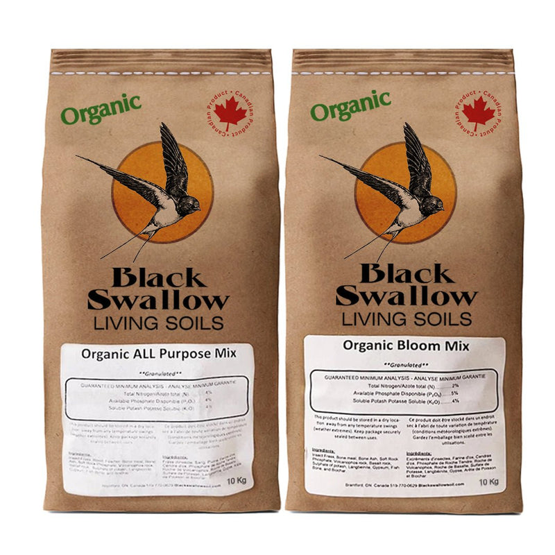 Black Swallow Organic All Purpose & Bloom Bundle 10 kg - Indoor Farmer