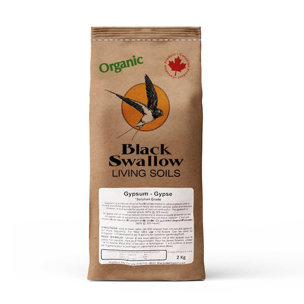 Black Swallow Water Soluble Gypsum 2KG (4.4 LB) - Indoor Farmer
