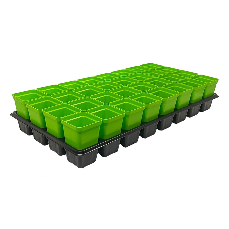 plant pots and seed trays Bootstrap Farmer 2.5" Heavy Duty Seed Starter Pots with Tray Insert