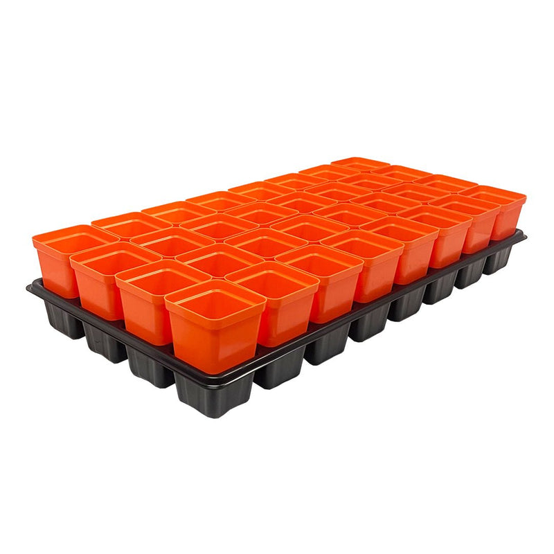 starter planter pots Bootstrap Farmer 2.5" Heavy Duty Seed Starter Pots with Tray Insert