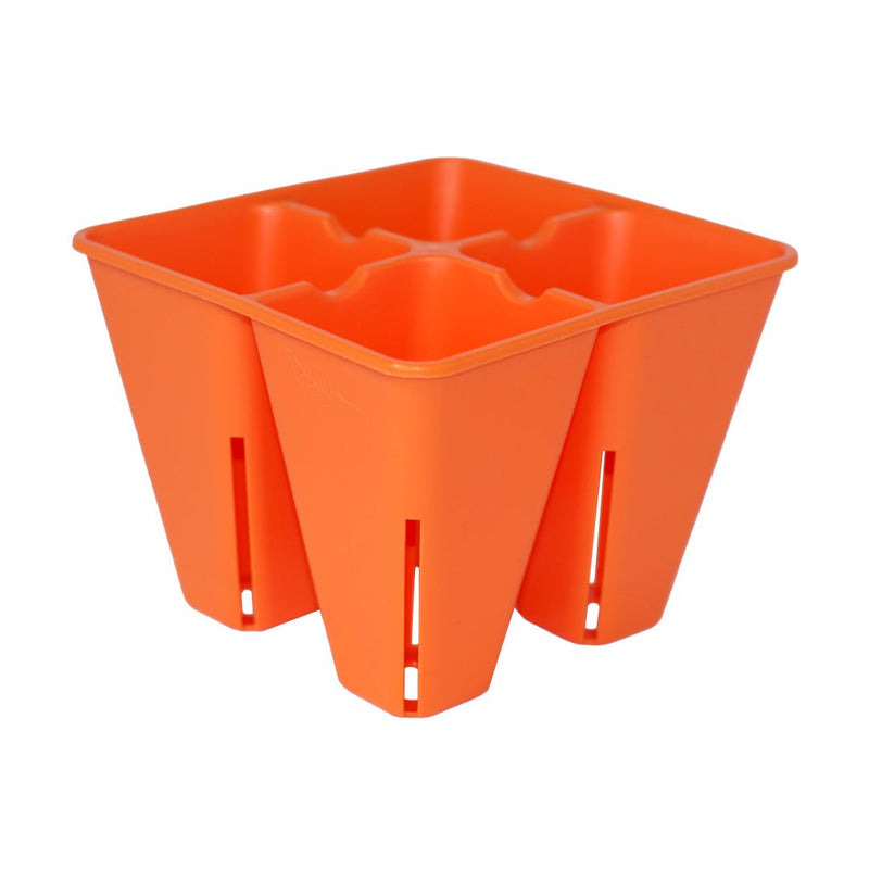 Bootstrap Farmer 4 Cell Plug Tray Inserts Orange - Indoor Farmer