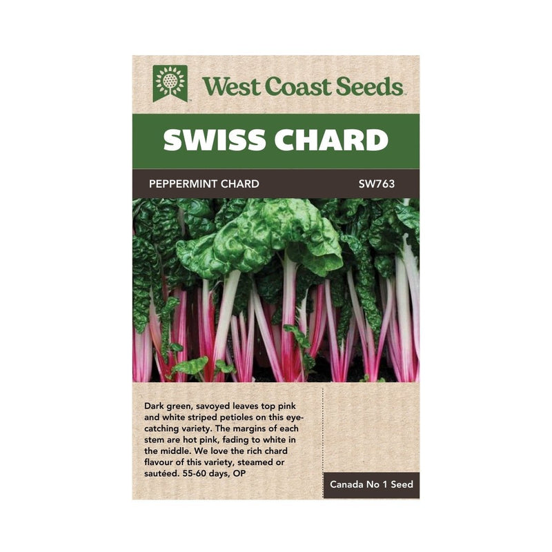 Chard - Peppermint Chard Seeds 2g (Approx 170 seeds) - Indoor Farmer