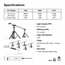 FloraFlex Under Canopy Grow Light 360W, 3 Bars 120V - Indoor Farmer