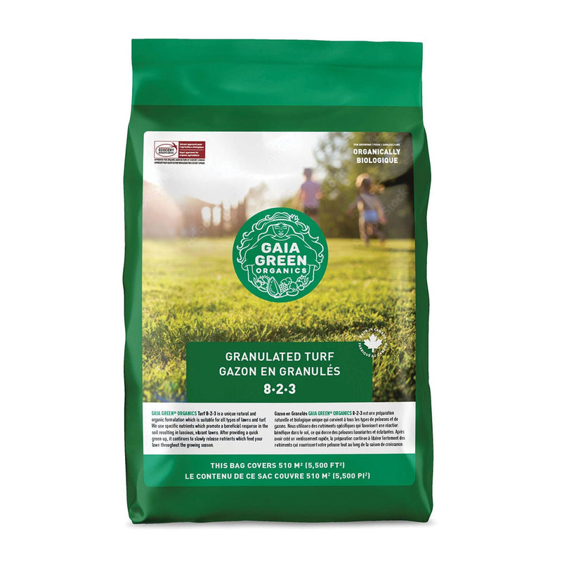 Gaia Green Organics TURF Fertilizer (8 - 2 - 3) 6 KG - Indoor Farmer