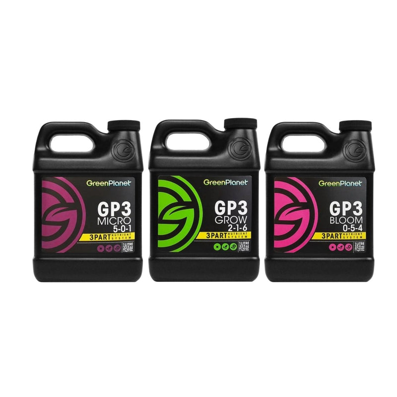 Green Planet GP3 Base Nutrient Bundle 1 L - Indoor Farmer