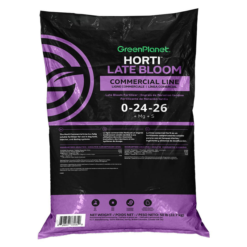 Green Planet Horti Late Bloom (0 - 24 - 26) 50 LB - Indoor Farmer