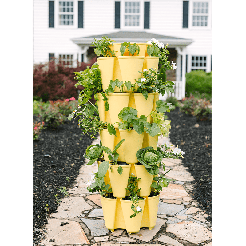 GreenStalk 5 Tier Original Vertical Planter Lemon - Indoor Farmer