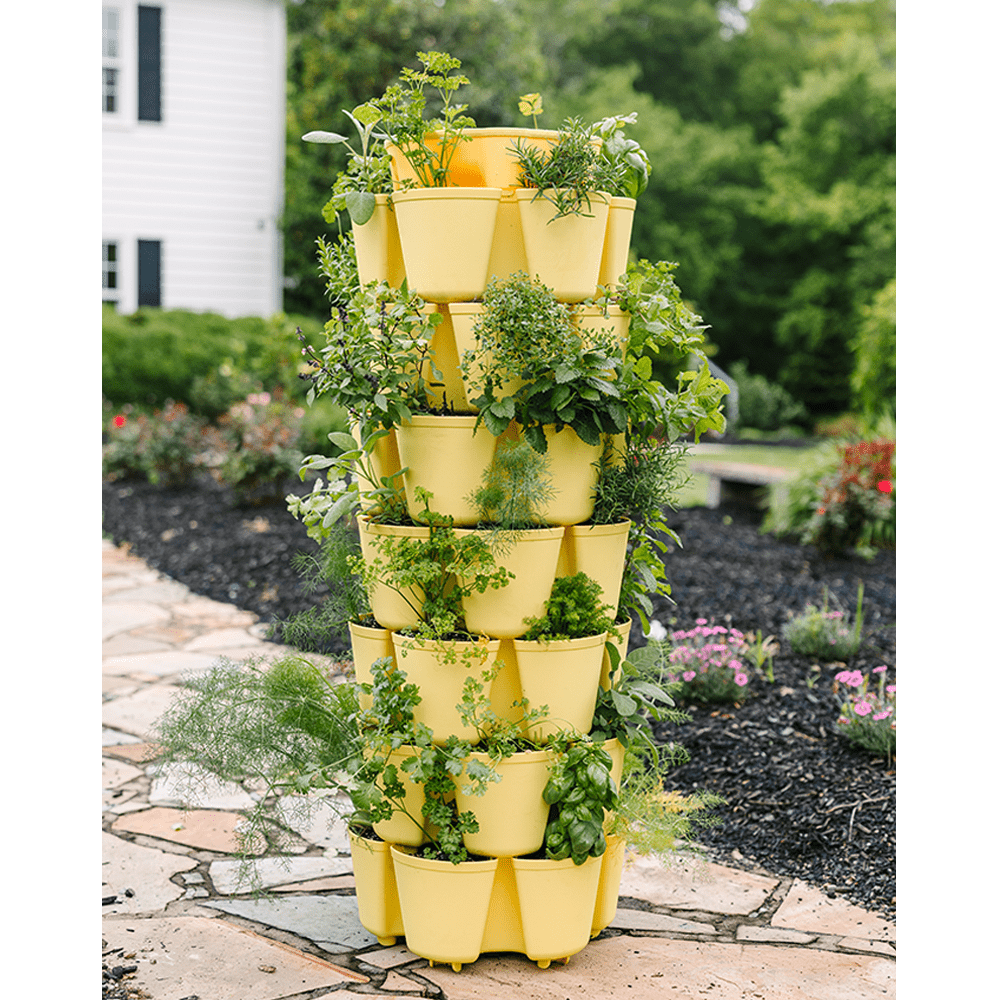 Umigy 2 Set of 7 Tier Vertical Planter Stackable Planters India