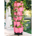 GreenStalk Original & Leaf Inventor's Bundle Strawberry Pink - Indoor Farmer