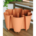 GreenStalk Original Planter Single Tier - Original Texture Terracotta - Indoor Farmer