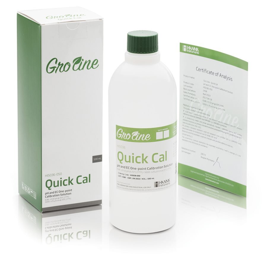 Hanna GroLine Quick Cal One-Point Calibration Solution 460 ML
