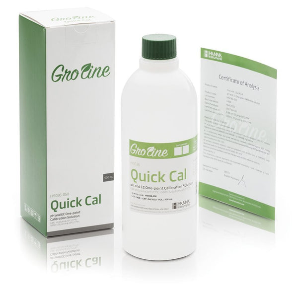Hanna GroLine Quick Cal One-Point Calibration Solution 460 ML - Indoor Farmer