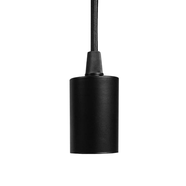 Soltech Solutions Modern Pendant &amp; Socket Black Pendant / Black Metal Socket - Indoor Farmer