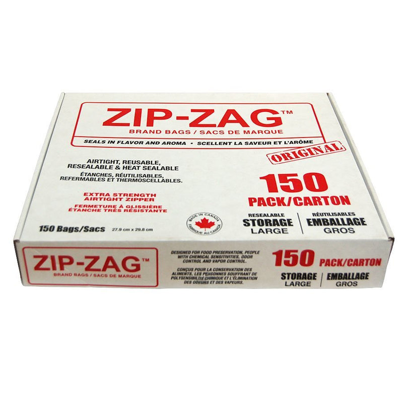 ZIP - ZAG Original Smell - Proof Bags Large - 27.9 CM X 29.8 CM (150 PACK) - Indoor Farmer