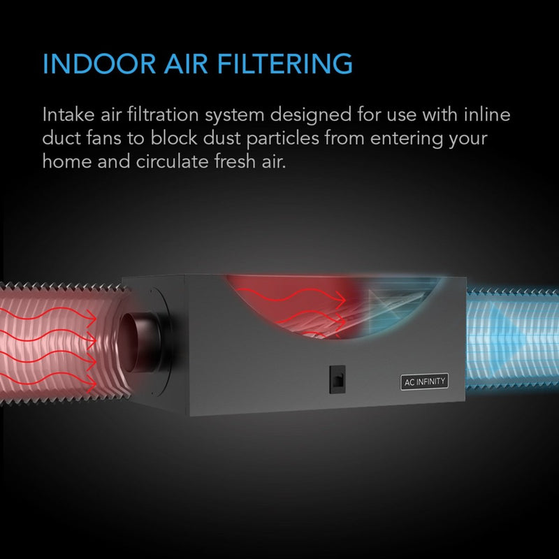 AC Infinity Air Filter Box 4 INCH (400 CFM) - Indoor Farmer
