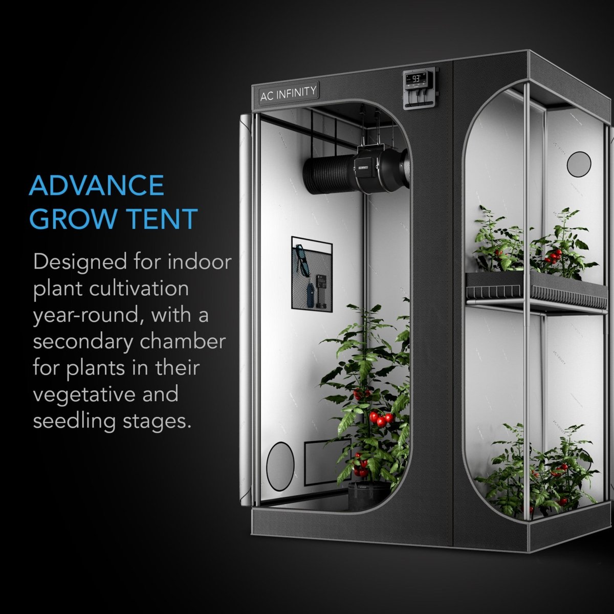 ac infinity grow tents AC Infinity CLOUDLAB 632D 2-IN-1 Advance Grow Tents 36