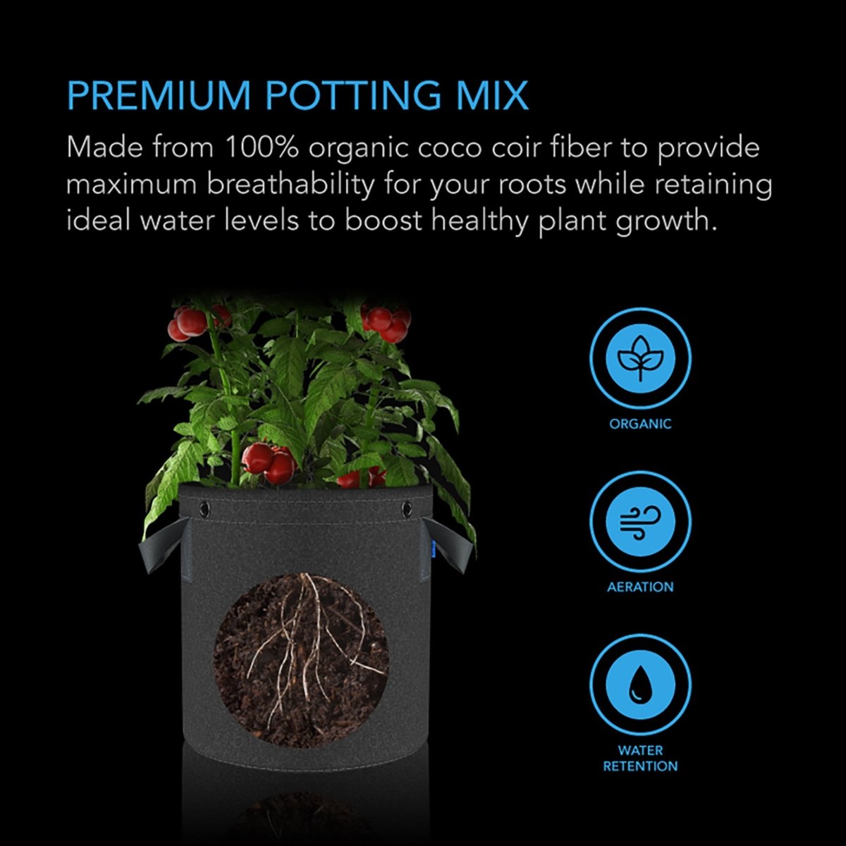 AC Infinity Coco Coir Instant Potting Mix Brick 2LB