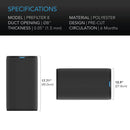 AC Infinity Pre - Filter Cloth for Carbon Filter (2 Pack) 8 - INCH - Indoor Farmer