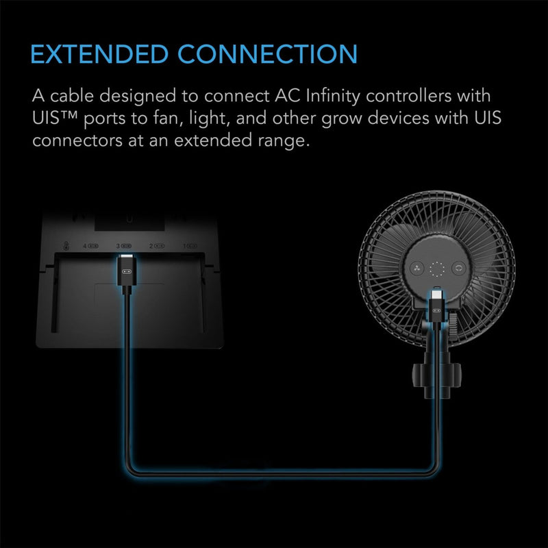 AC Infinity UIS to UIS Extension Cable (Male to Male) 10 FT - Indoor Farmer