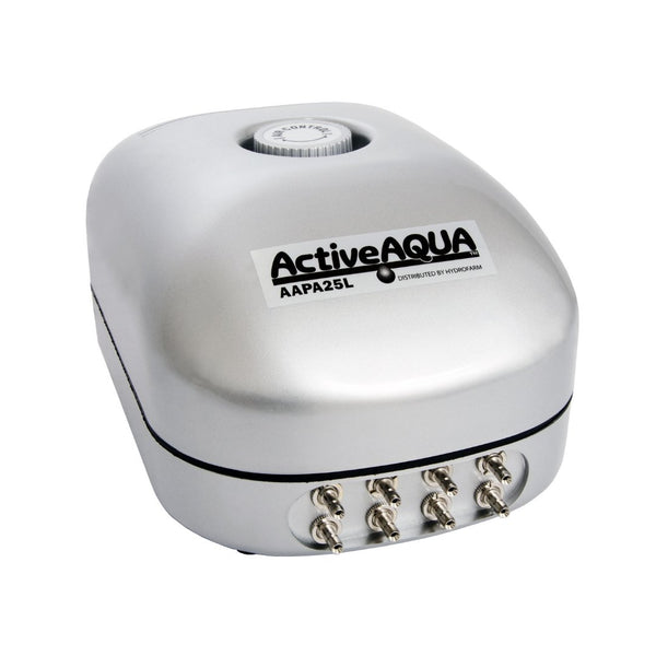 Active Aqua Air Pump 8 Outlets - 12W, 25 L/min - Indoor Farmer