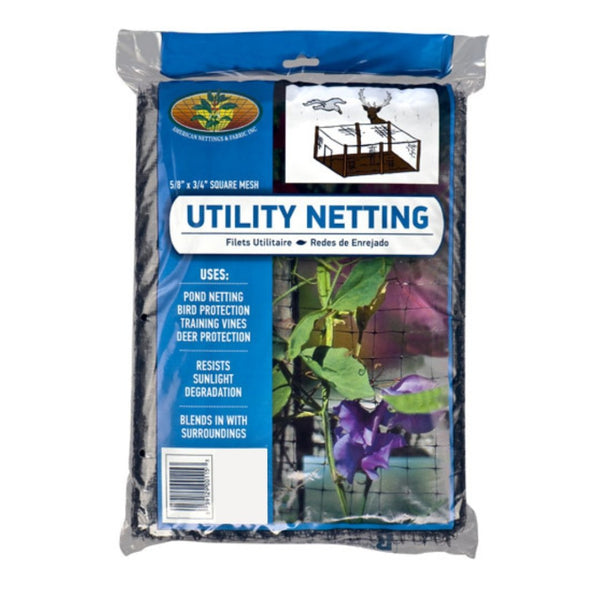 American Netting Utility Netting (Black 3/4" Mesh) - Indoor Farmer
