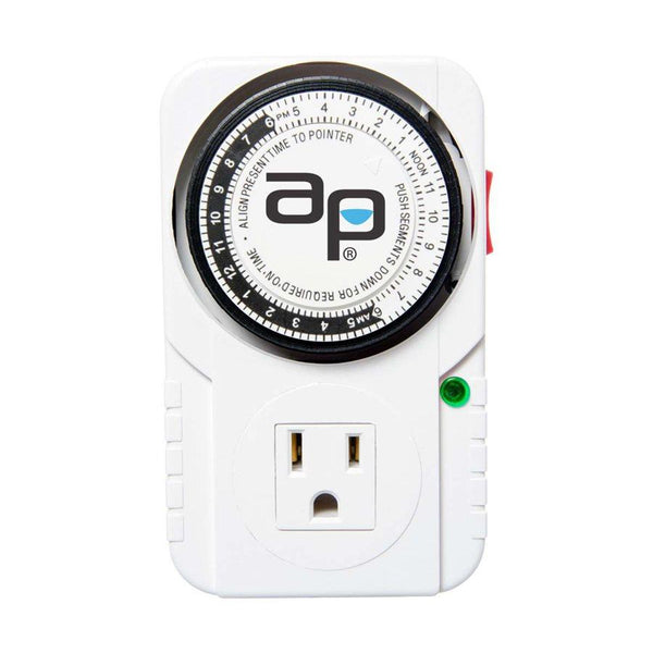 Autopilot One-Outlet Analog Grounded Timer - Indoor Farmer