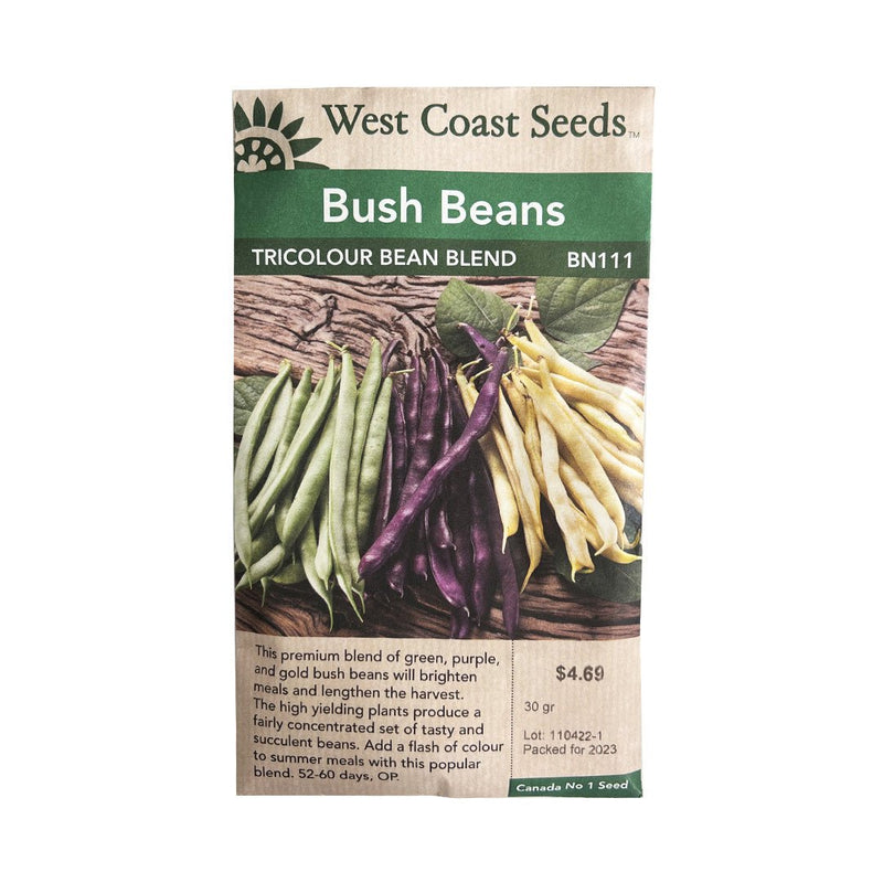 Beans - Tricolour Bean Seed Blend 30g (Approx. 150 seeds) - Indoor Farmer