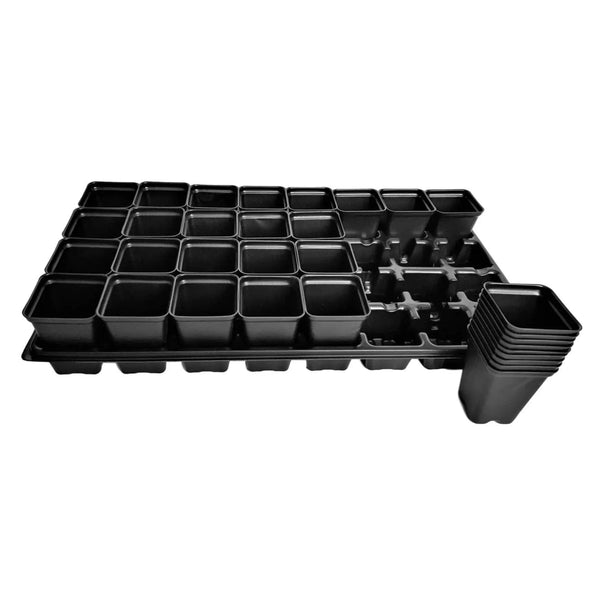 Bootstrap Farmer 32 Cell Reusable Plant Starter Trays with 2.5" Pots - Indoor Farmer