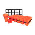 Bootstrap Farmer 3.3" Heavy Duty Seed Starting Pots with Inserts Orange - Indoor Farmer