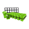 Bootstrap Farmer 3.3" Heavy Duty Seed Starting Pots with Inserts Green - Indoor Farmer