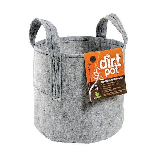 Dirt Pot Charcoal Fabric Pots with Handle - Indoor Farmer