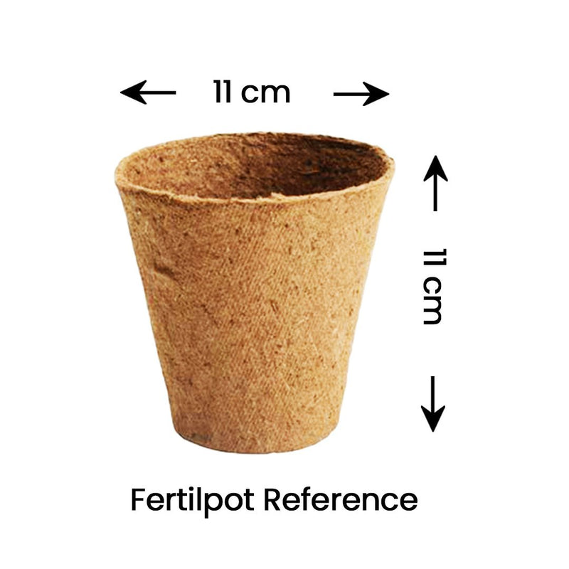 Fertilpot - Round Biodegradable Pots 11CM X 11CM - Indoor Farmer