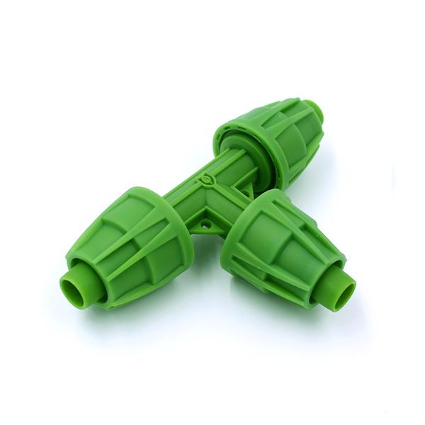 FloraFlex Micro Drip 16 - 17MM Pipe Fitting Tee 12 Pack - Indoor Farmer