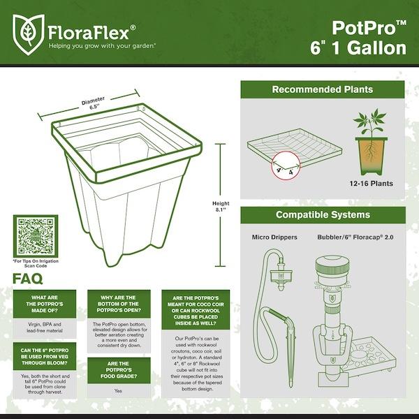 FloraFlex PotPro Tall Pots - Indoor Farmer