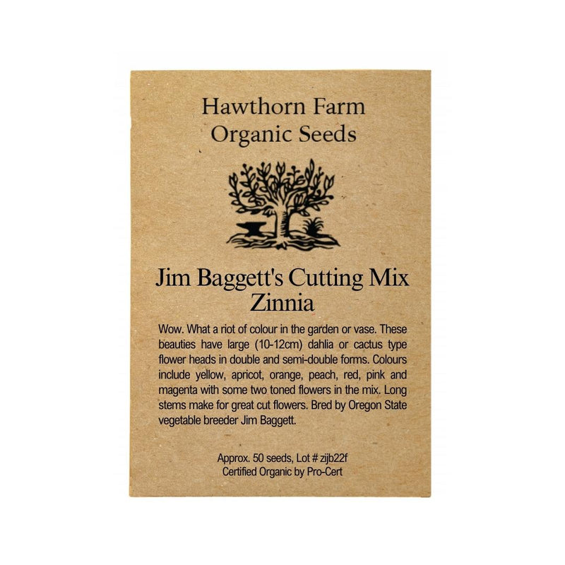 Flowers - Jim Baggett's Cutting Mix Zinnia Seeds - Indoor Farmer