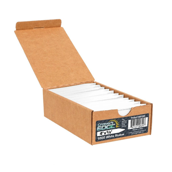 Grower's Edge Plant Stake Labels White - 1000/Box - Indoor Farmer