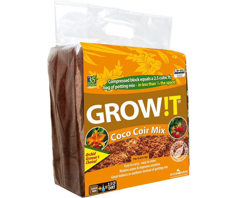 Grow!t Organic Coco Coir Mix Block - Indoor Farmer