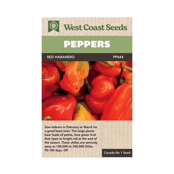 Hot Peppers - Red Habanero Pepper Seeds - Indoor Farmer
