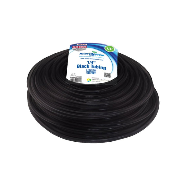 Hydro Flow Premium Black Vinyl Tubing 1/4" ID (3/8" OD) - Indoor Farmer