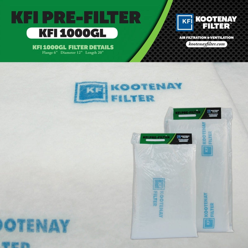 Kootenay Filter - Green Line Replacement Prefilter - Indoor Farmer