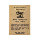 Peppers - Sweet Sunset Italian Seeds 30 Seed Packet - Indoor Farmer