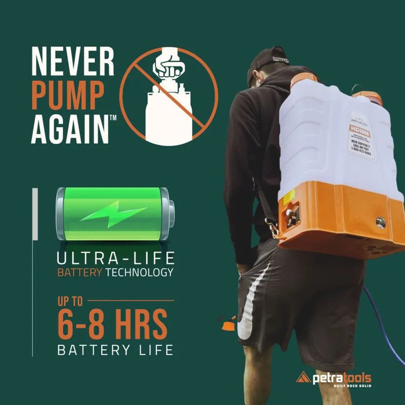 Petratools HD4000 Battery Powered Backpack Sprayer - Indoor Farmer