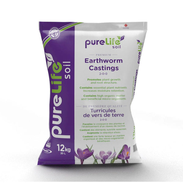 earthworm castings for succulents Pure Life Soil Organic Worm Castings 20L